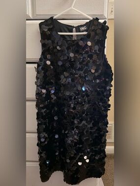 INC International Concepts Black Sequin Mini Skirt